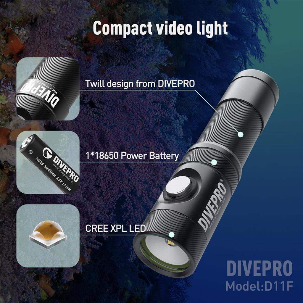 Videoleuchte DIVEPRO D11F - AS-TecDive