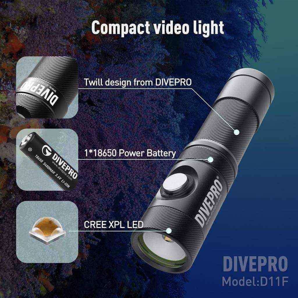 Videoleuchte DIVEPRO D11F