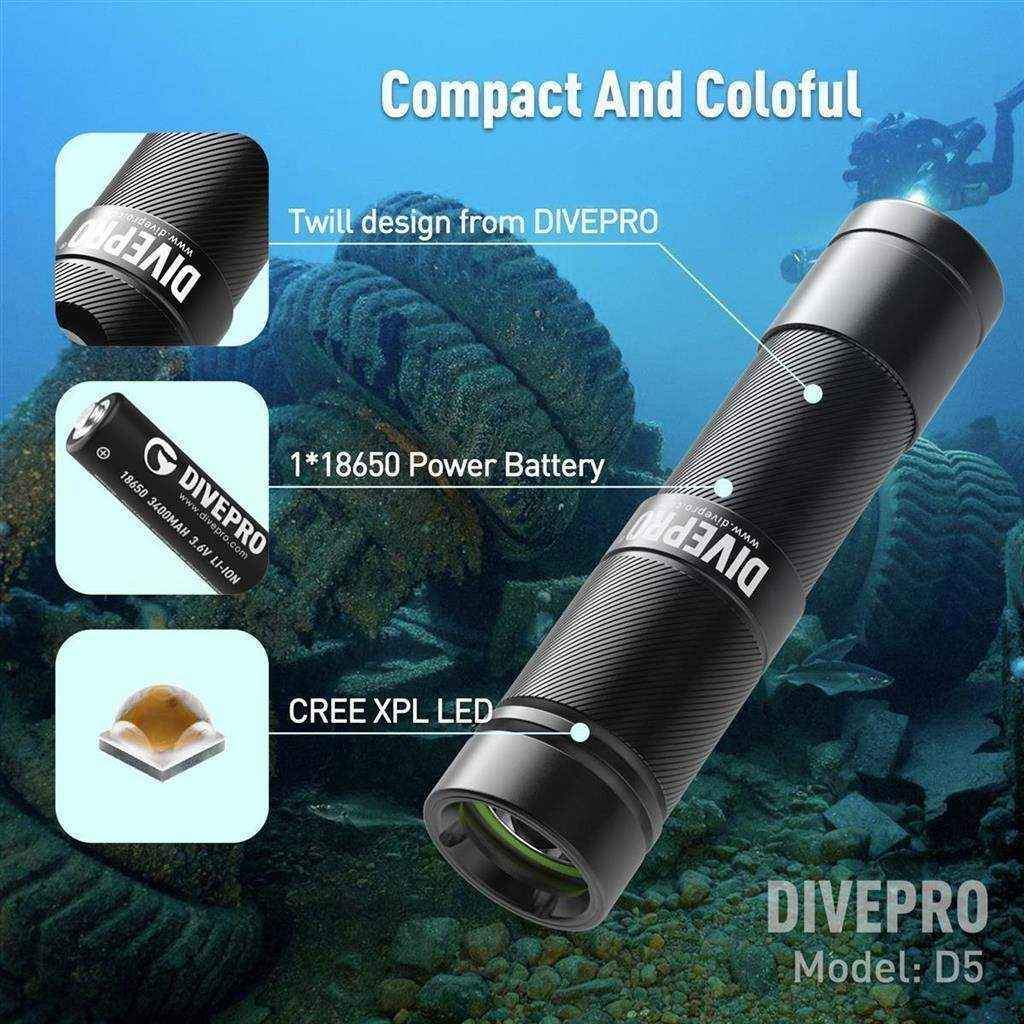 Tauchlampe DIVEPRO D5-3