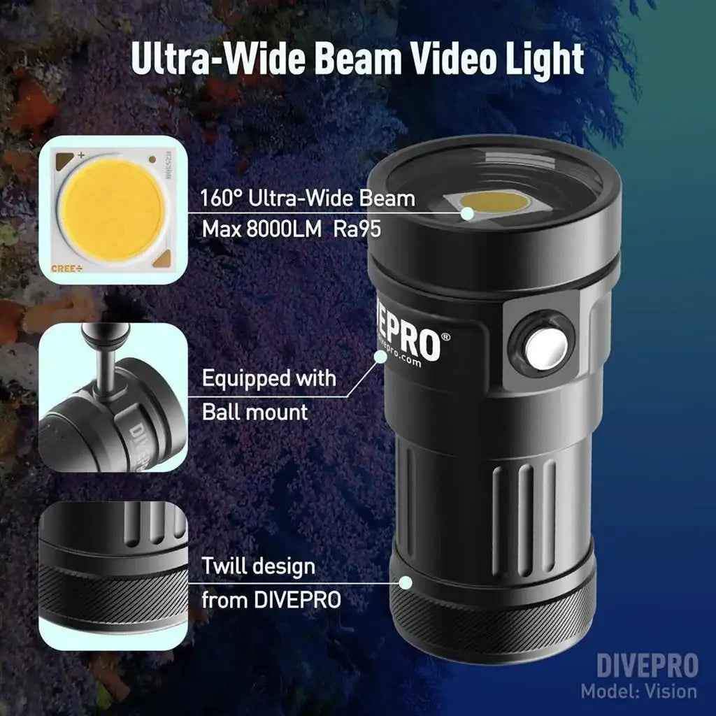 Videoleuchte DIVEPRO Vision