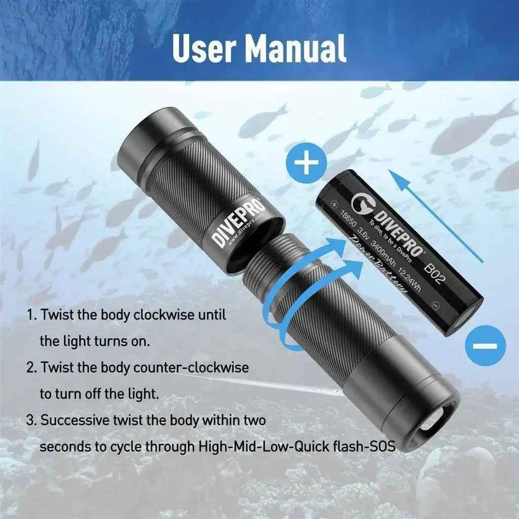 Tauchlampe DIVEPRO D5-3