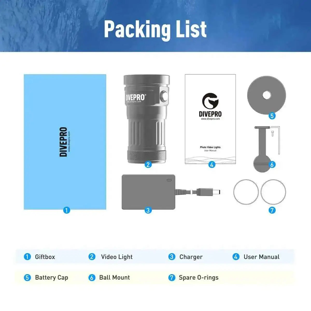 Videoleuchte DIVEPRO Vision