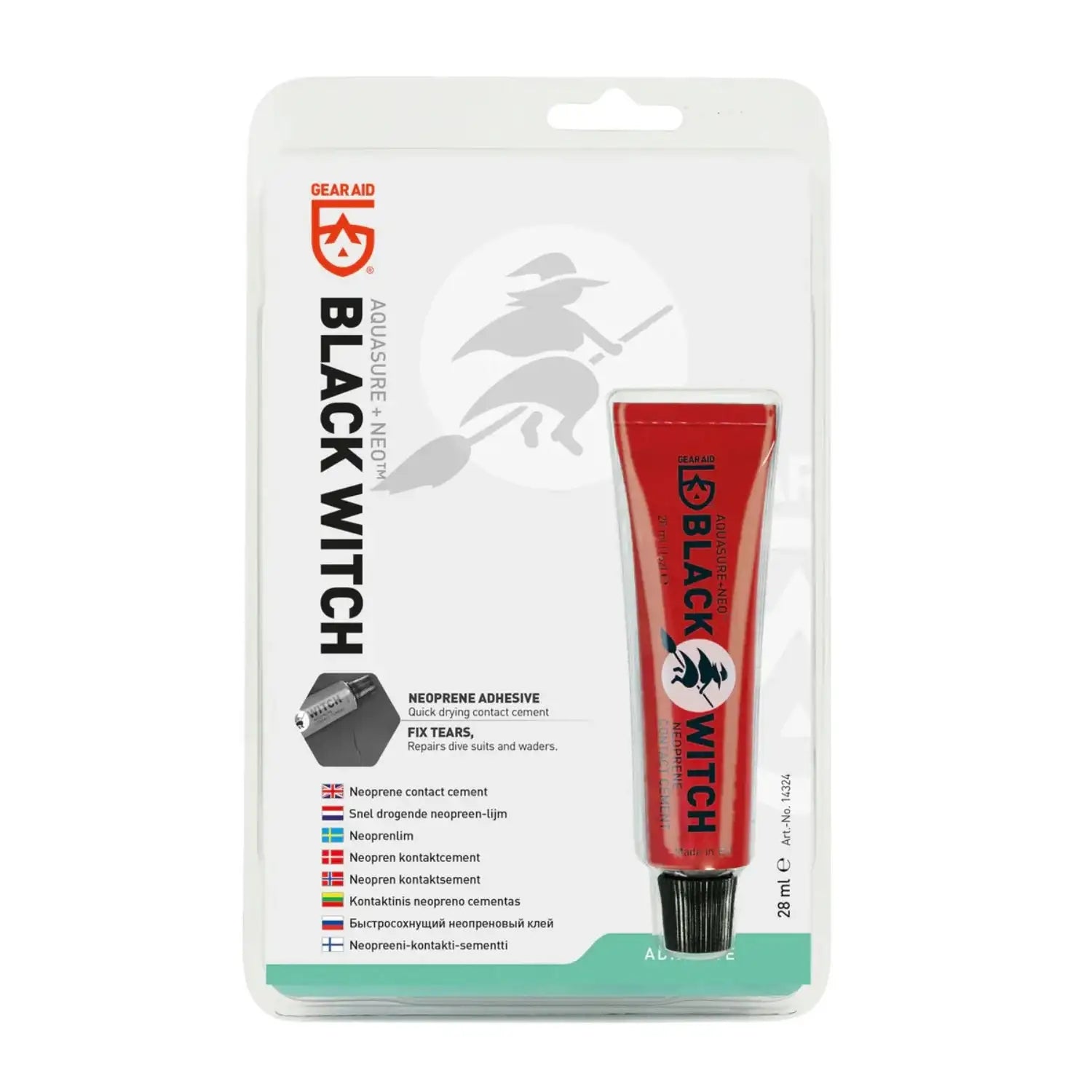 Gear Aid Black Witch Neoprenkleber, rote Tube, für Tauchausrüstung Reparatur