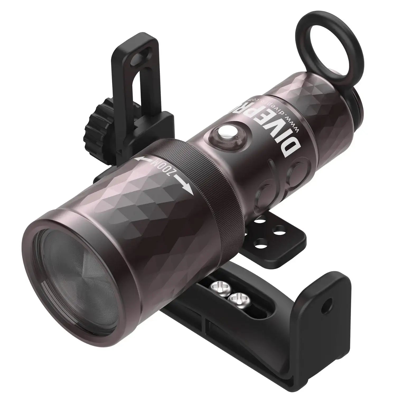 Taucherlampe mit Befestigungshalterung, robustes Gehäuse, ideal für Unterwasserbeleuchtung
