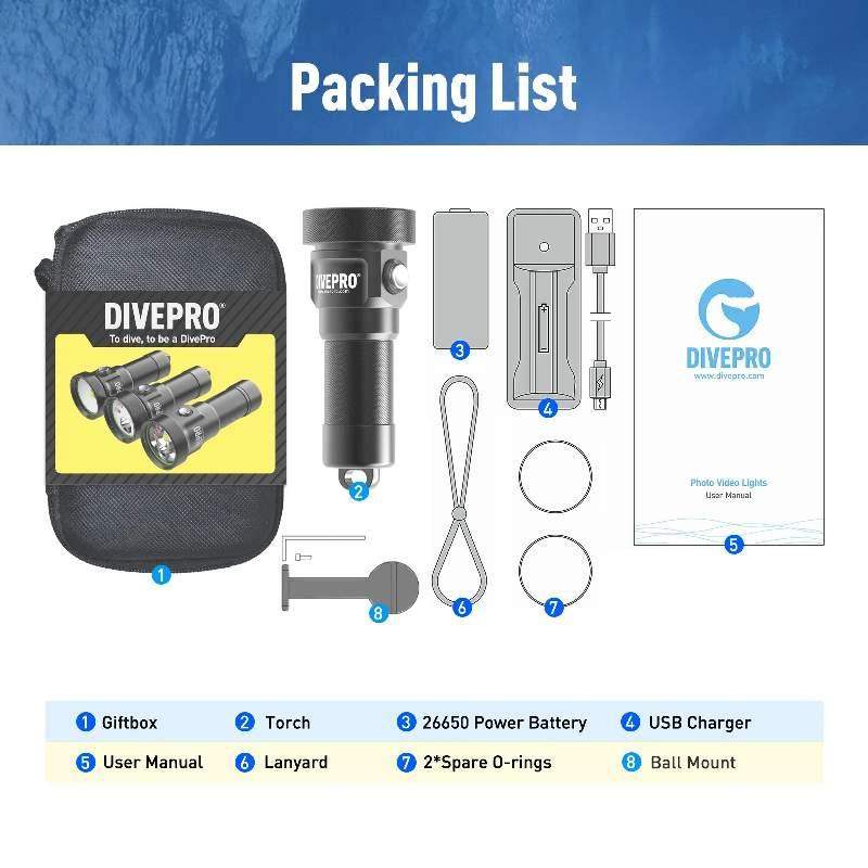 Videoleuchte DIVEPRO D40F - AS-TecDive