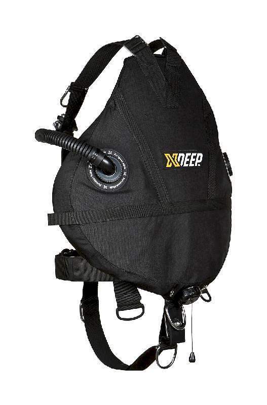 Schwarzes Stealth 2.0 REC Sidemount-Tauchsack-Set mit xDEEP Logo, Tauchzubehör