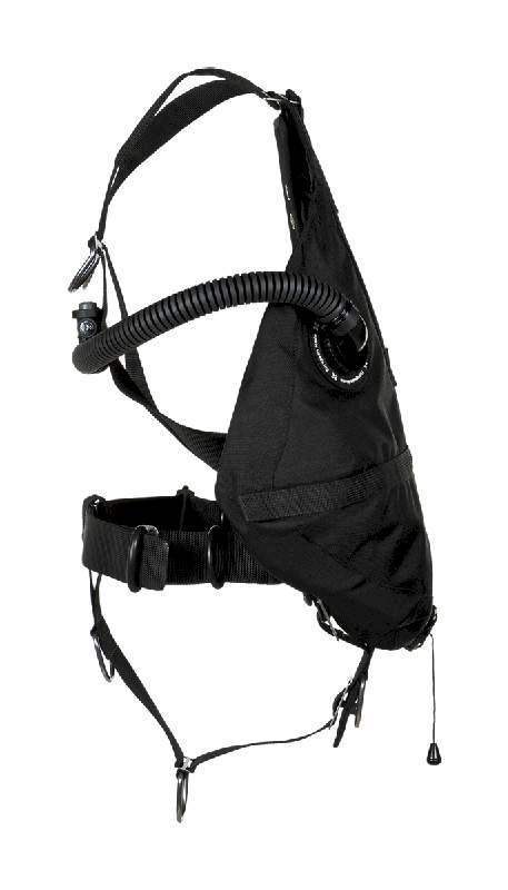 xDEEP Stealth 2.0 TEC Wing Set fĂŒr technisches Tauchen, schwarz, Seitenansicht