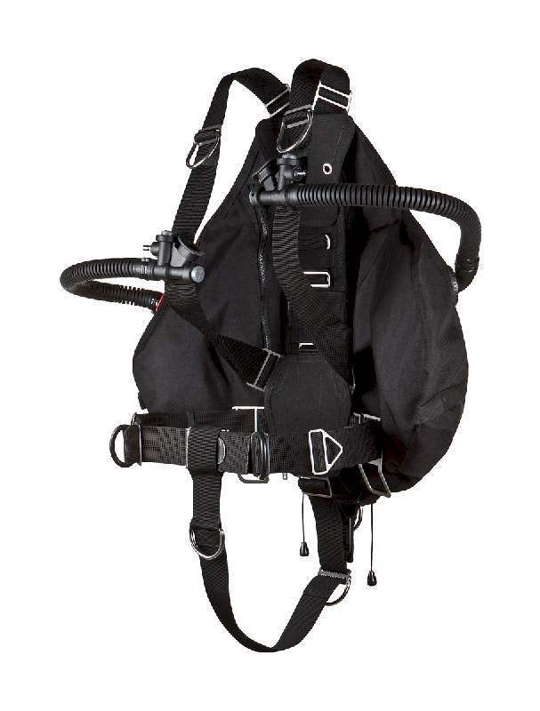 Komplettes Sidemount-Tauchsystem mit Harness und Wing für technisches Tauchen