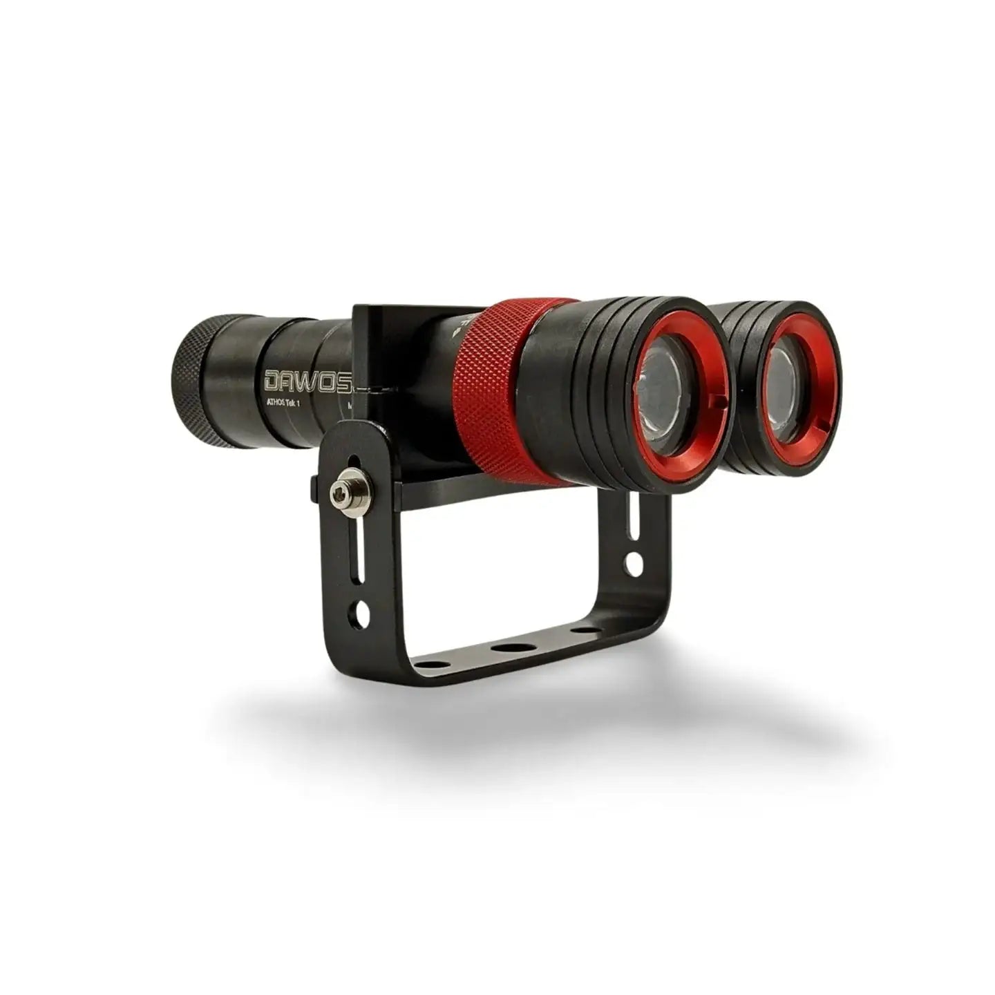 Taucherlampe mit rotem Ring und Halterung, hochwertige Unterwasser Taschenlampe