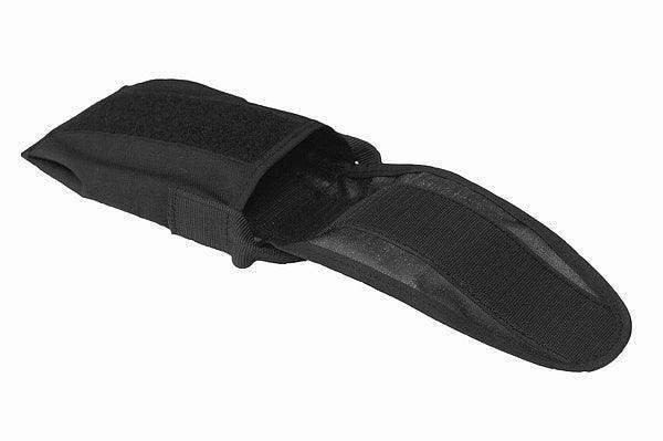 Schwarzes Tauchmesser-Holster mit Klettverschluss für Tauchausrüstung