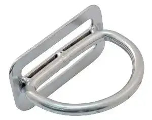 Edelstahl D-Ring mit Gurtführung, Zubehör für Tauchausrüstung, Nahaufnahme