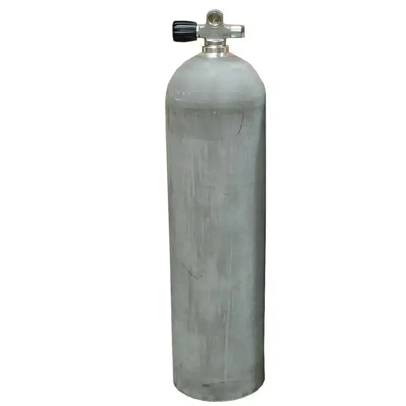 Aluminium Tauchflasche mit Ventil, natur, 207 Bar, für Tauchausrüstung