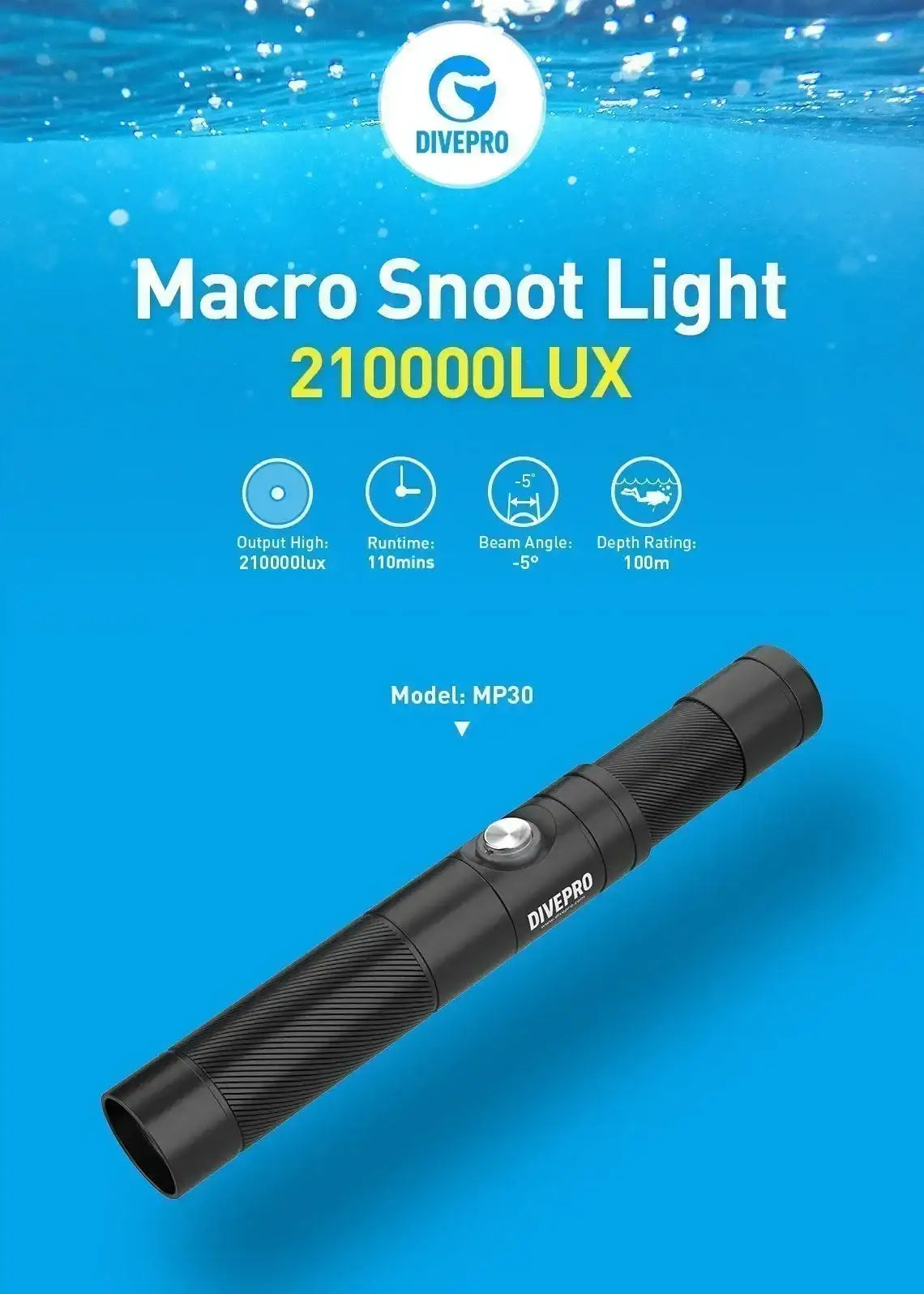 Snoot Light DIVEPRO MP30 von Divepro - Jetzt kaufen