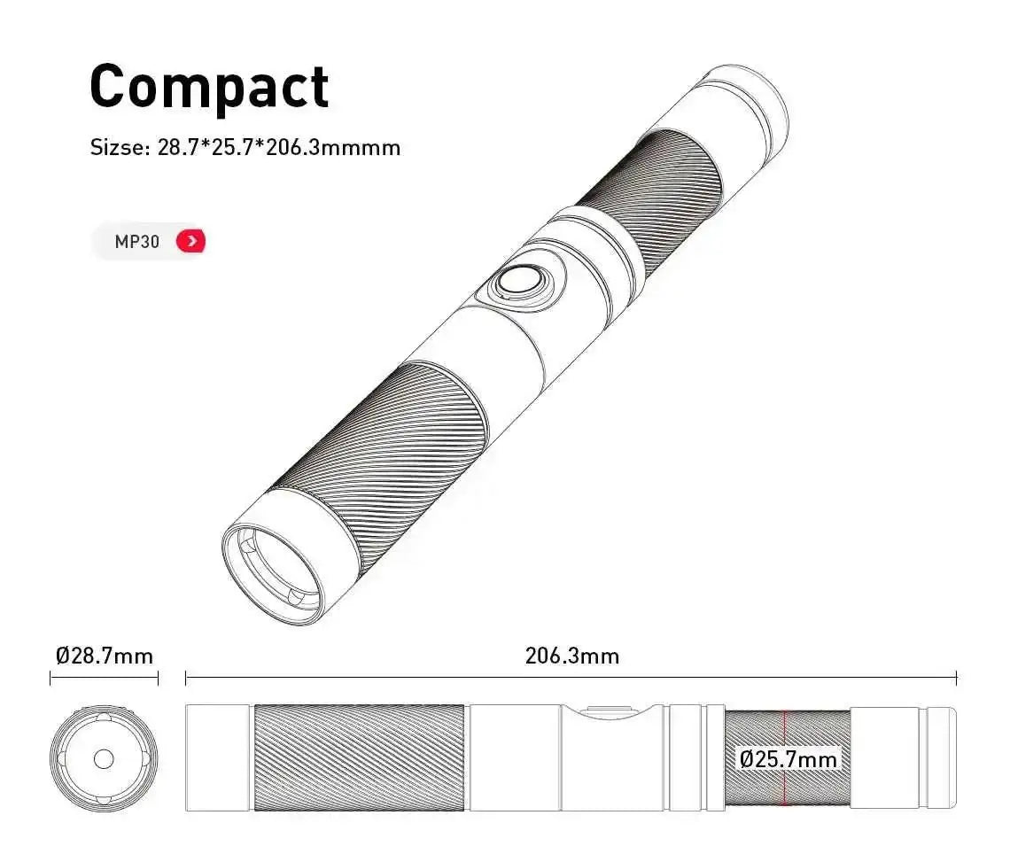 DIVEPRO Snoot Light MP30