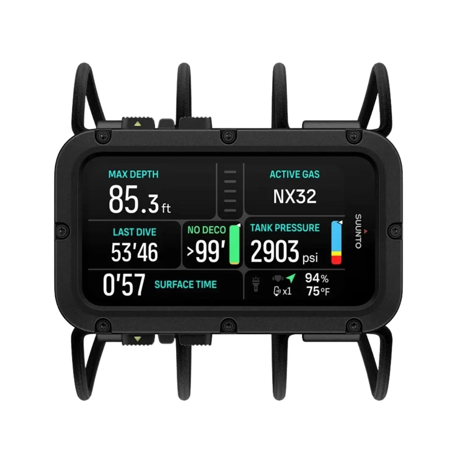 Das Bild zeigt den Suunto Nautic mit Bungee Strap