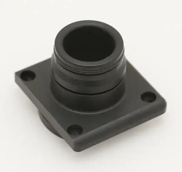 Schwarzer Adapter aus Kunststoff mit quadratischer Montageplatte, Tauchausrüstung Zubehör