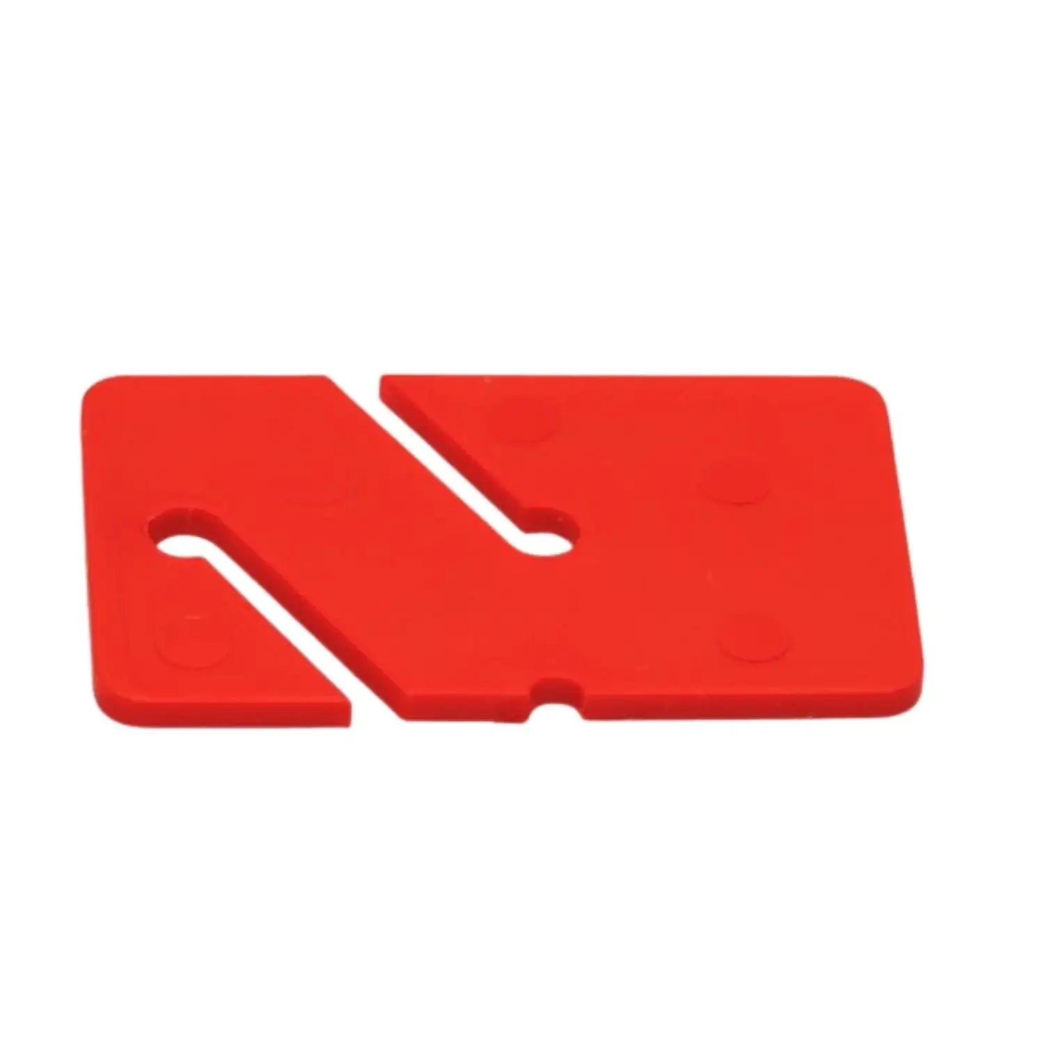 Rotes Kunststoff-Taucherline-Marker für Unterwasser-Sicherheitsseil, rechteckig