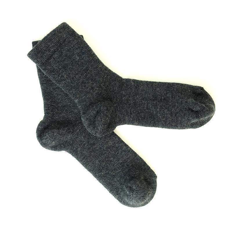 Wollsocken in Dunkelgrau, warm und atmungsaktiv, ideal für Tauchausrüstung