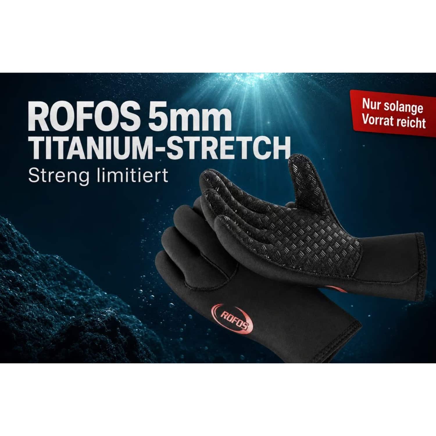 ROFOS Neoprenhandschuhe 5mm - Titanium-Stretch von ROFOS - Jetzt kaufen