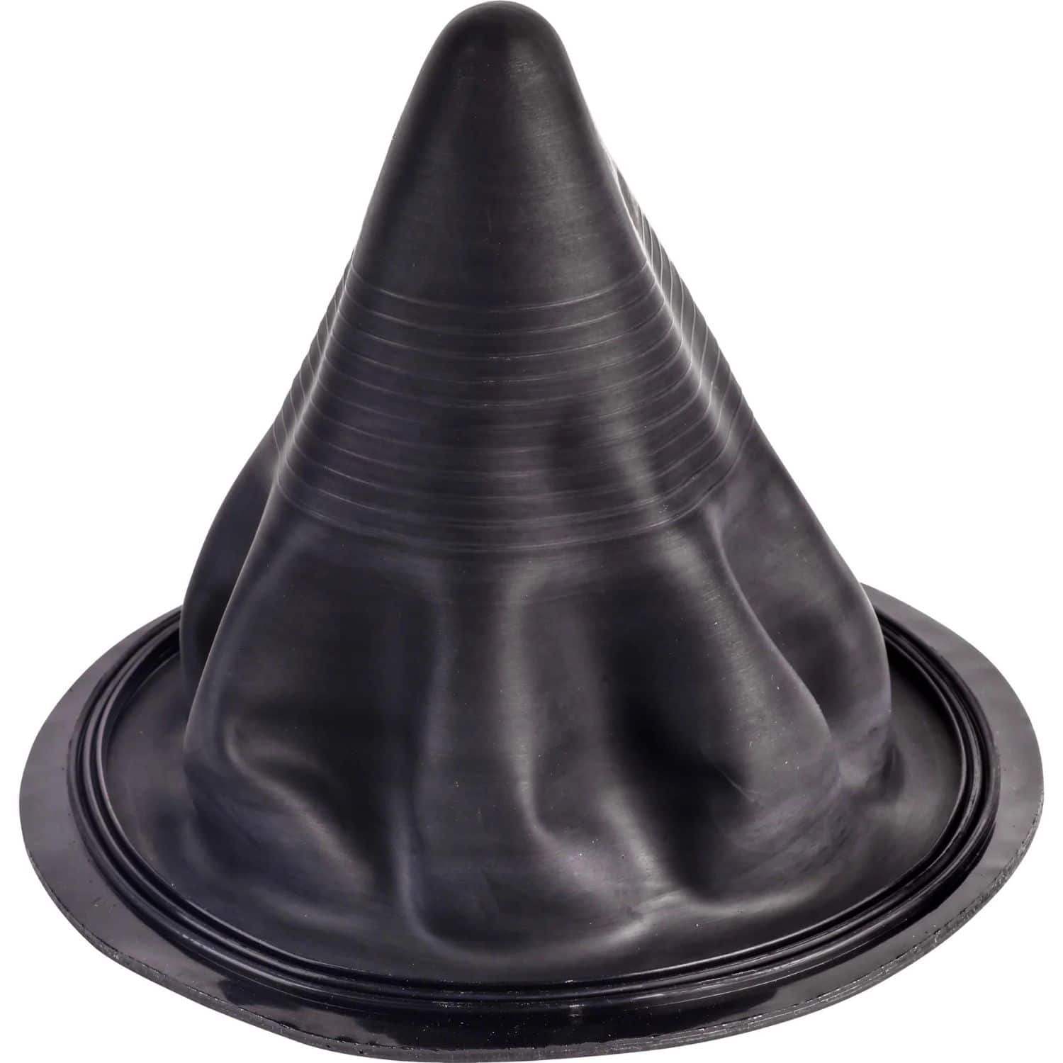 Schwarzer Latex Halsmanschette für Trockentauchanzug, Nahaufnahme, Tauchausrüstung