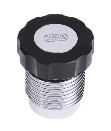 Ventilkappe für Tauchflaschen aus Metall und Kunststoff, silber-schwarz, robustes Design