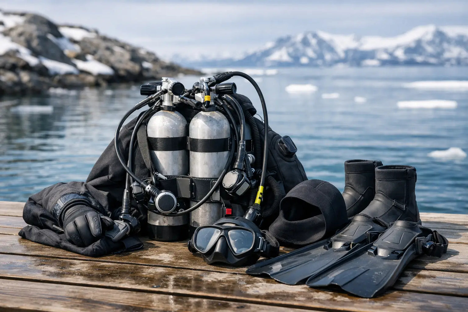 Beispiel Kaltwasser-Setup fürs Trockentauchen - AS-TecDive