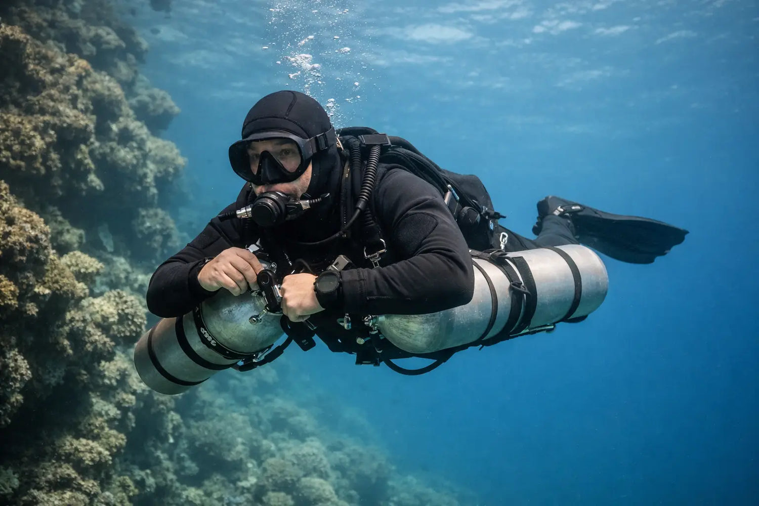 Sidemount Flaschen sauber ausbalancieren - AS-TecDive