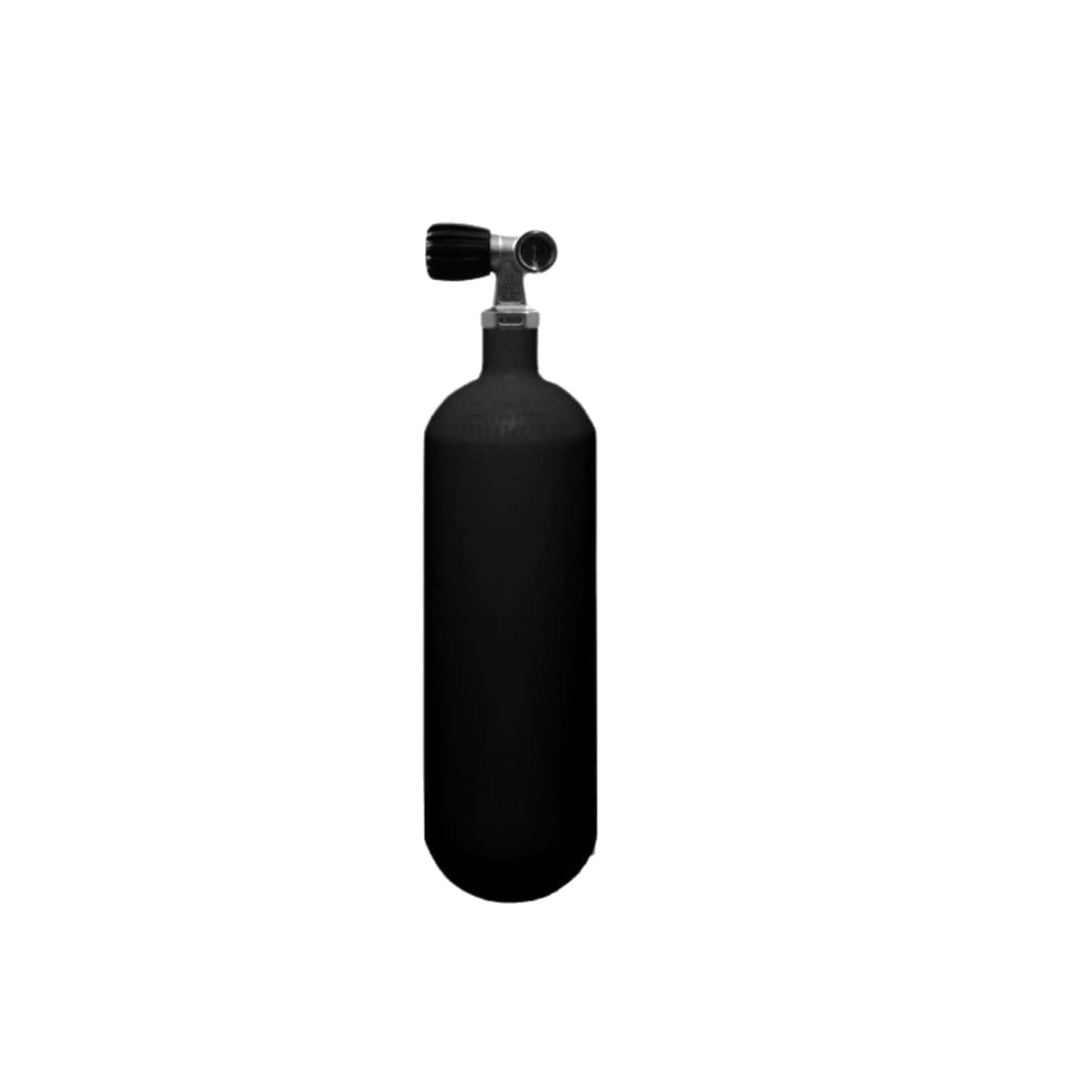 Argonflasche Stahl 1ltr mit Ventil