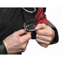 DUX Edelstahlbackplate 3mm Set mit verstellbarem Harness
