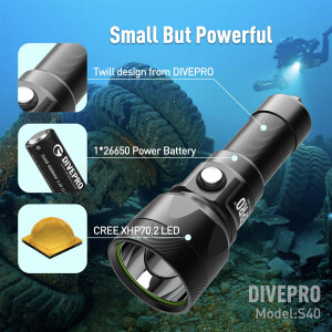 Tauchlampe DIVEPRO S40